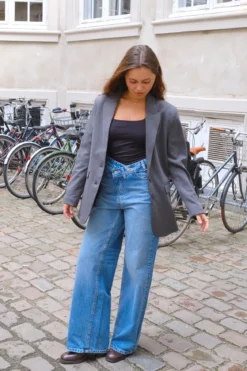Klassisk fit Blazer - Mørkegrå