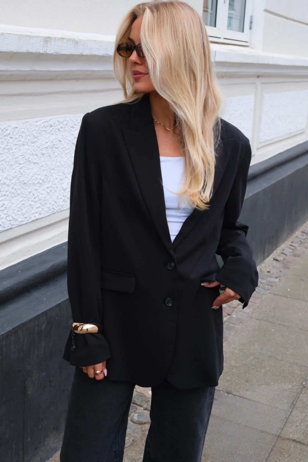 Klassisk fit Blazer - Sort