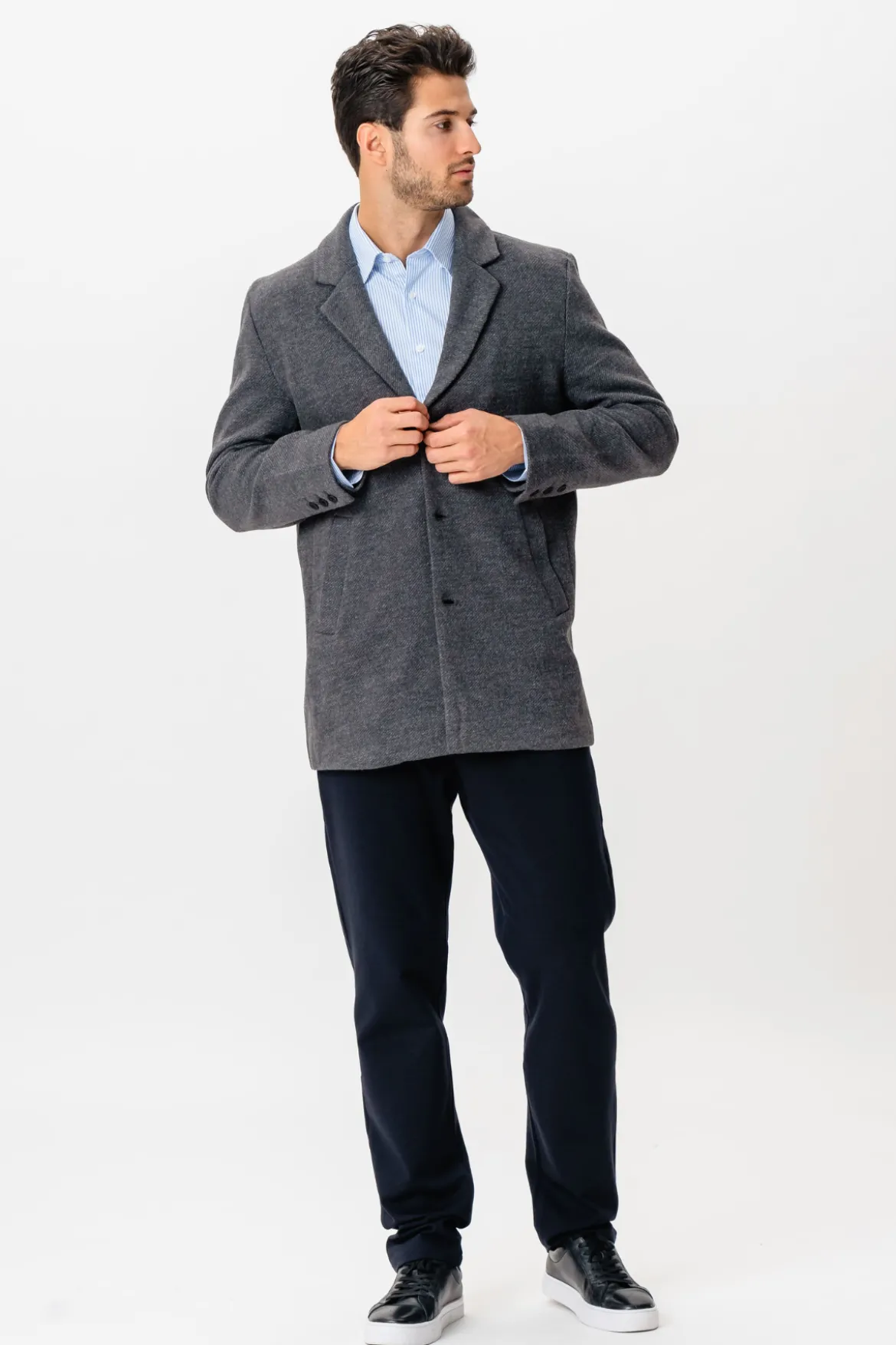 Klassisk frakke - Grå