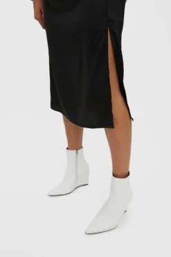 Kleo Calf Skjortekjole - Sort