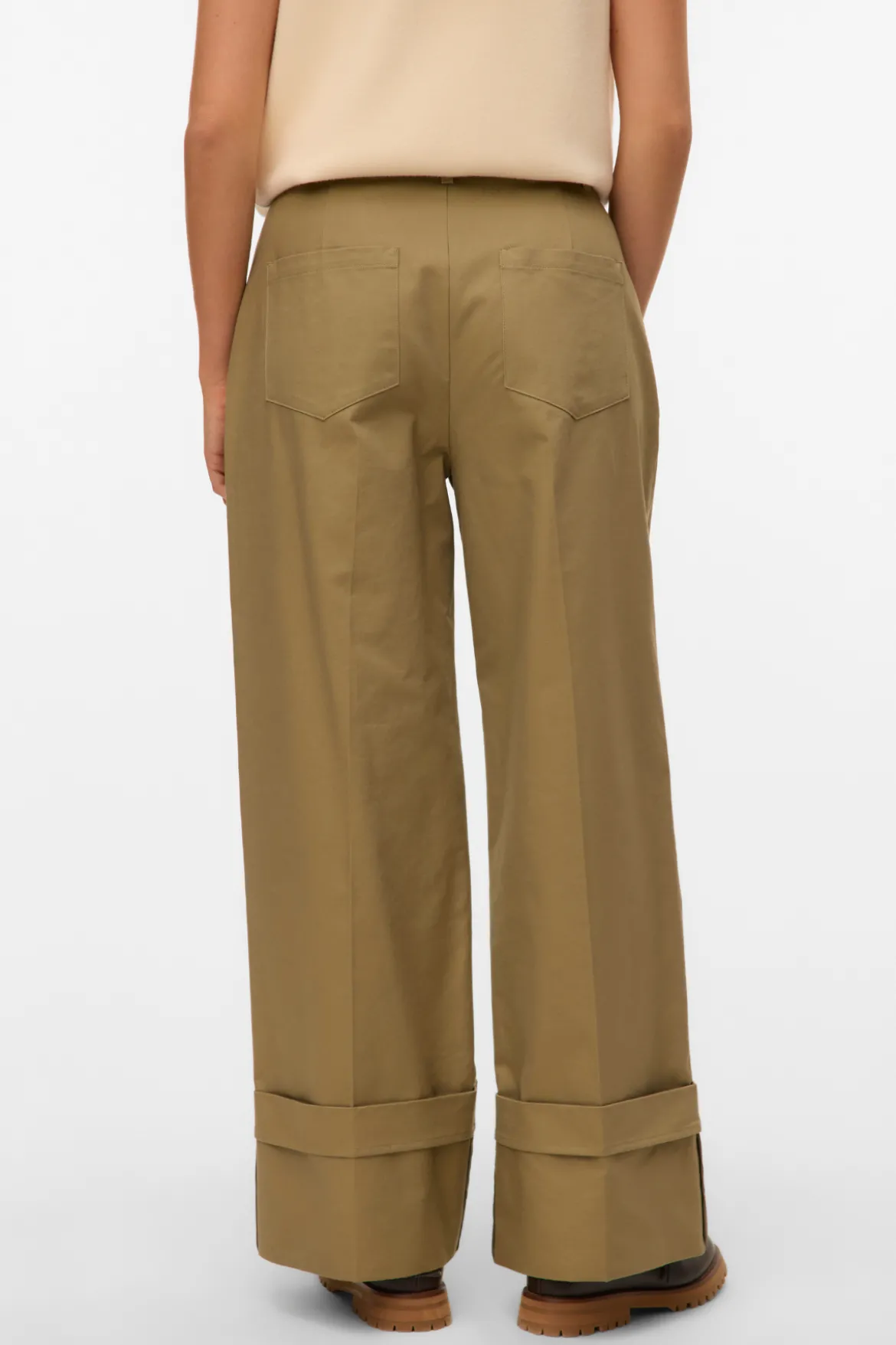Kora Wide Fold Up Pants - Havfrue