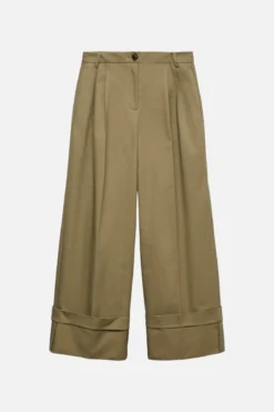 Kora Wide Fold Up Pants - Havfrue