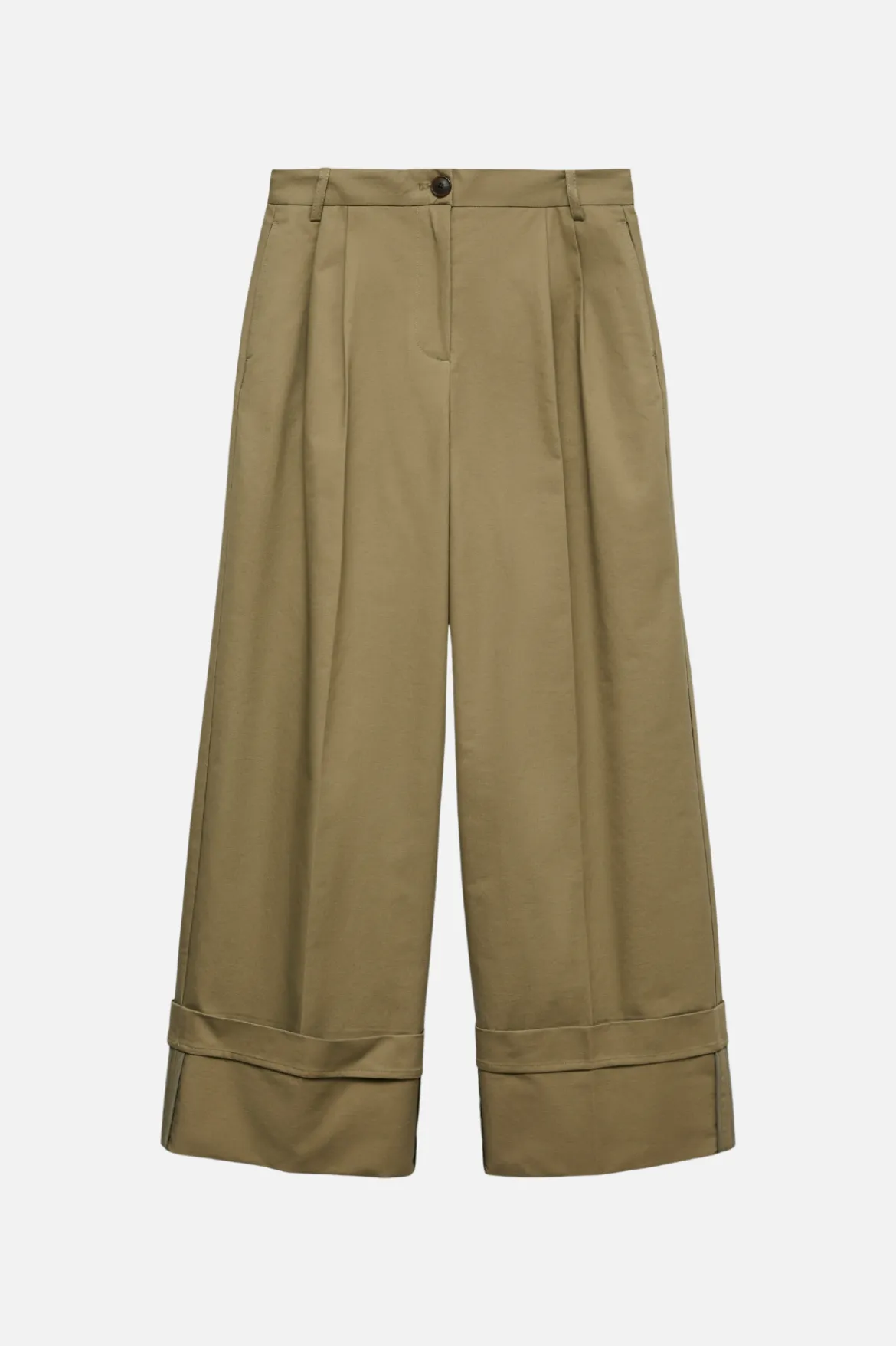Kora Wide Fold Up Pants - Havfrue