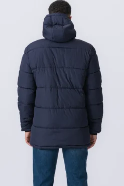 Lang Puffer Jakke - navy