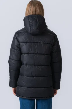 Lang Puffer Jakke - Sort