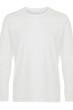 Langærmet Muscle T-shirt - Hvid