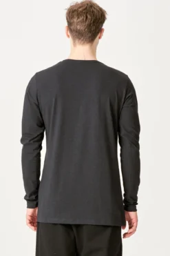 Langærmet Muscle T-shirt - Mørkegrå