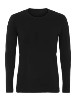 Langærmet Muscle T-shirt - Sort