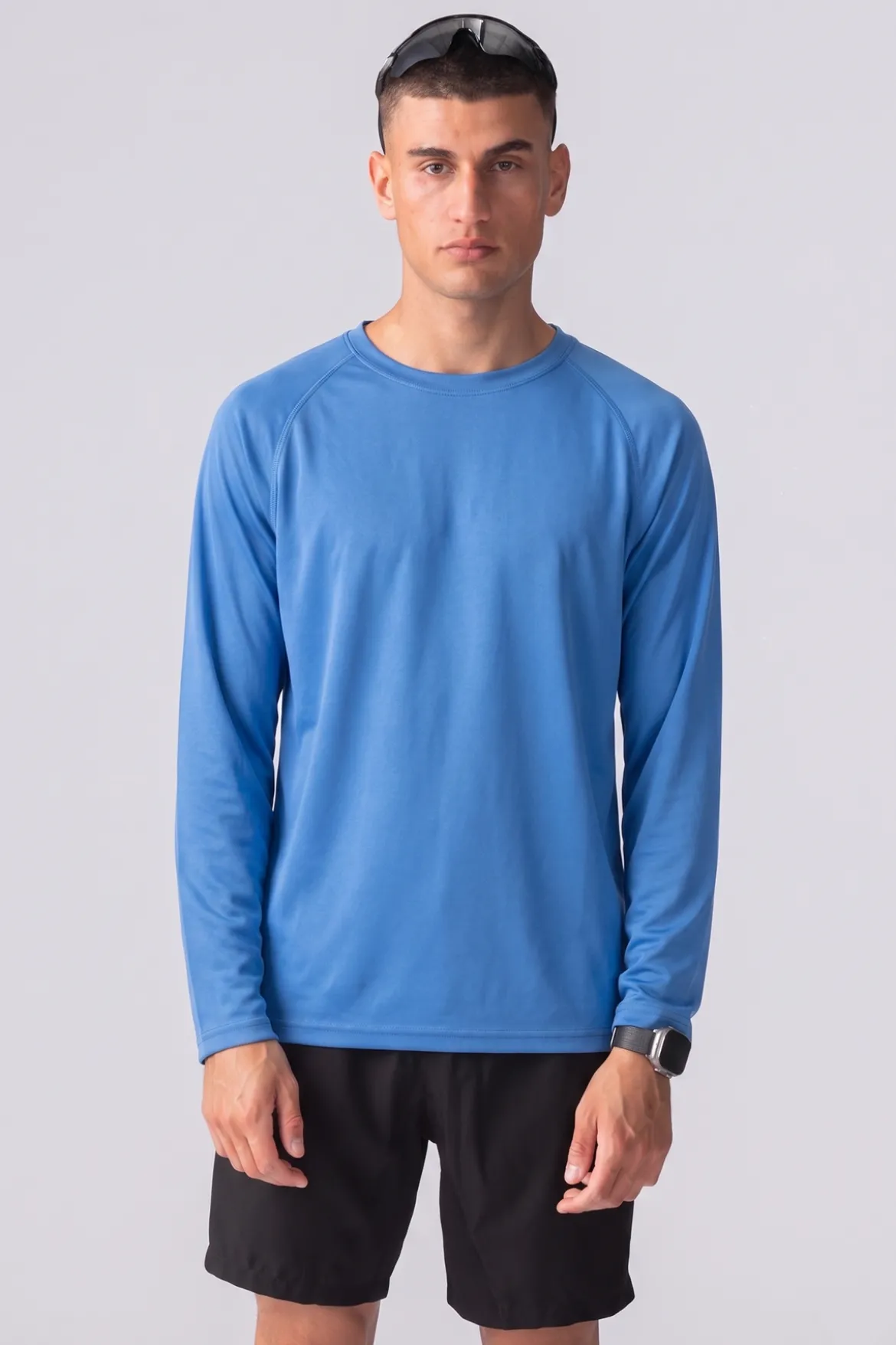 Langærmet Trænings T-shirt - Blå