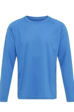 Langærmet Trænings T-shirt - Blå