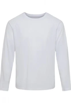 Langærmet Trænings T-shirt - Hvid