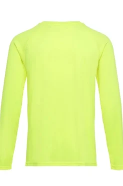 Langærmet Trænings T-shirt - Neon Gul