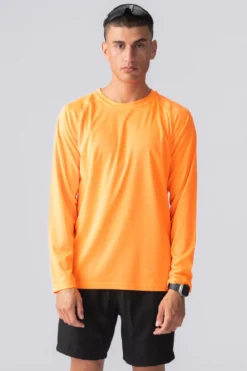 Langærmet Trænings T-shirt - Orange