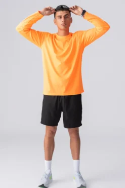 Langærmet Trænings T-shirt - Orange