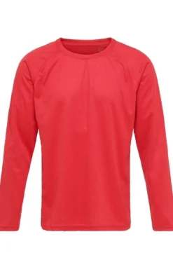 Langærmet Trænings T-shirt - Rød