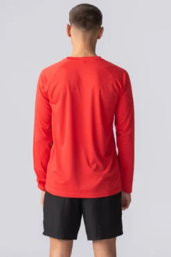 Langærmet Trænings T-shirt - Rød