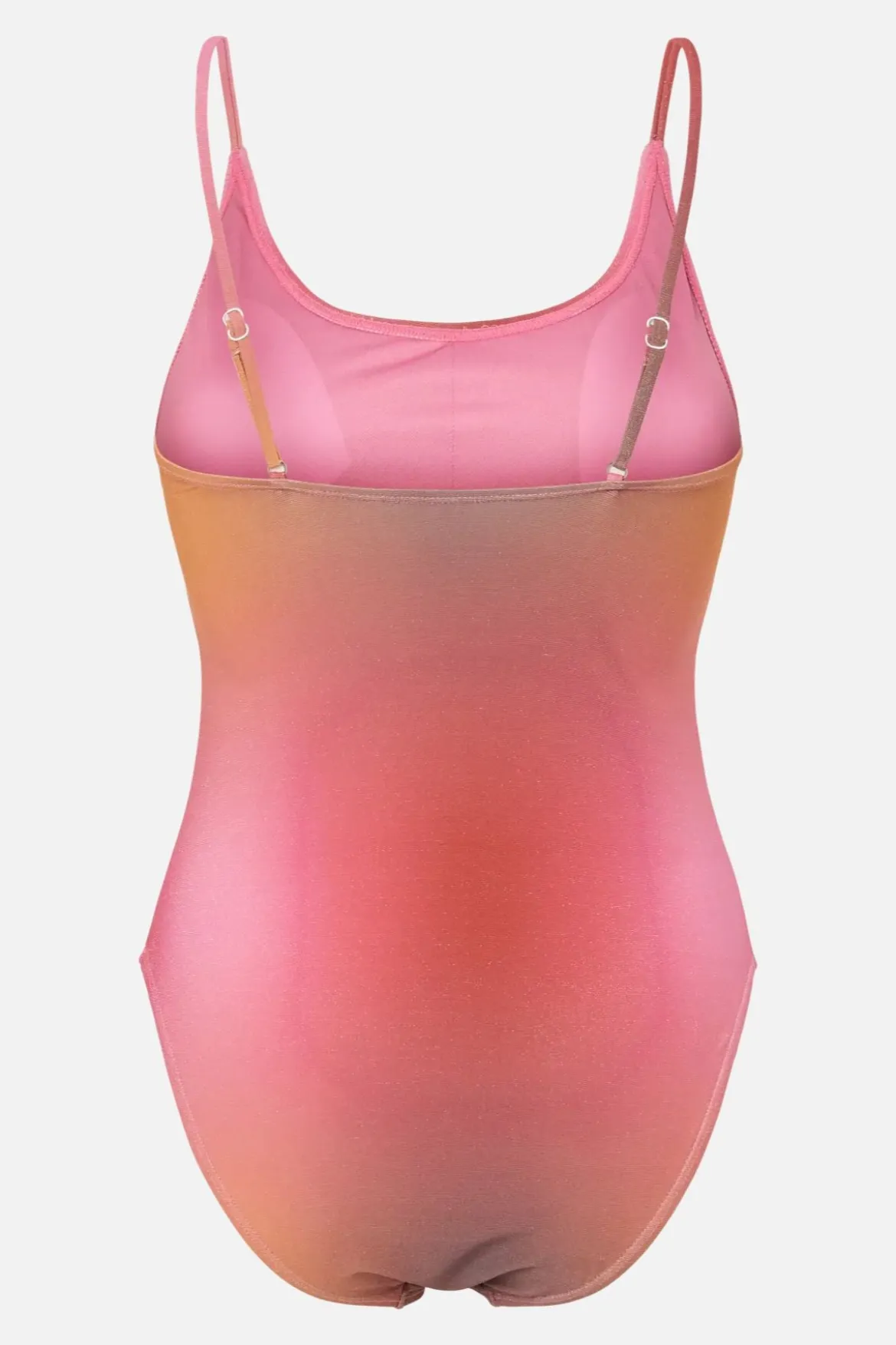 Laomi Lurex Badedragt - Red Ochre-Gradient