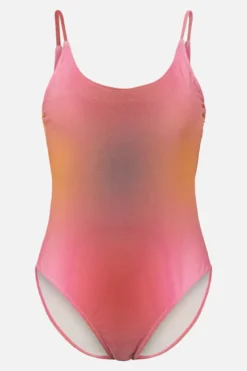 Laomi Lurex Badedragt - Red Ochre-Gradient