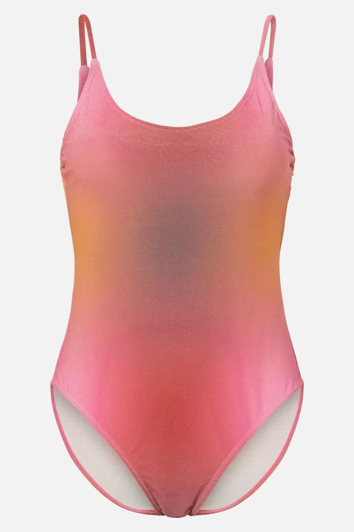 Laomi Lurex Badedragt - Red Ochre-Gradient