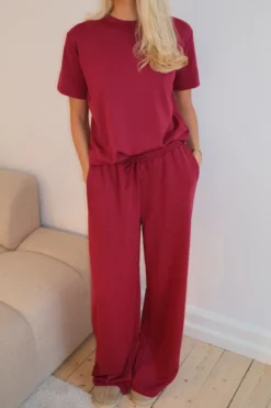 Leah Loose Pants - Bordeaux