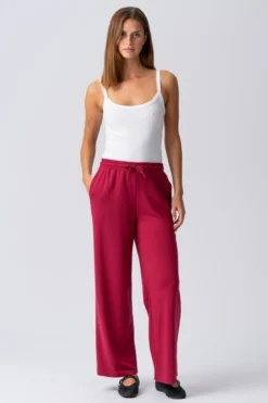 Leah Loose Pants - Bordeaux