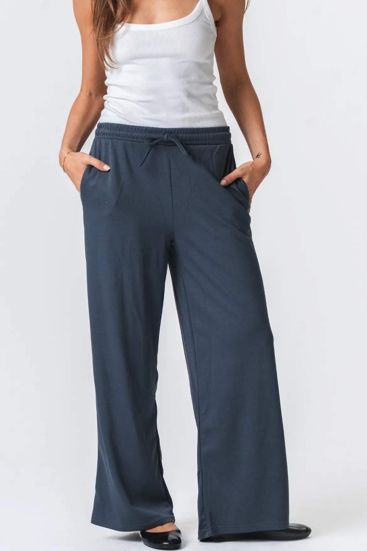 Leah Loose Pants - Grå