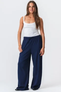 Leah Loose Pants - Mørk Navy