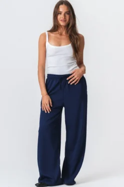 Leah Loose Pants - Mørk Navy
