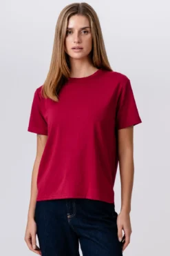 Leah Loose T-shirt - Bordeaux