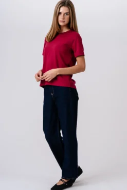 Leah Loose T-shirt - Bordeaux