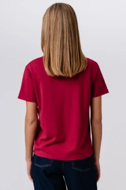 Leah Loose T-shirt - Bordeaux