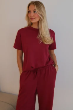 Leah Loose T-shirt - Bordeaux