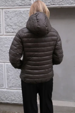 Let Puffer Jakke - Oliven