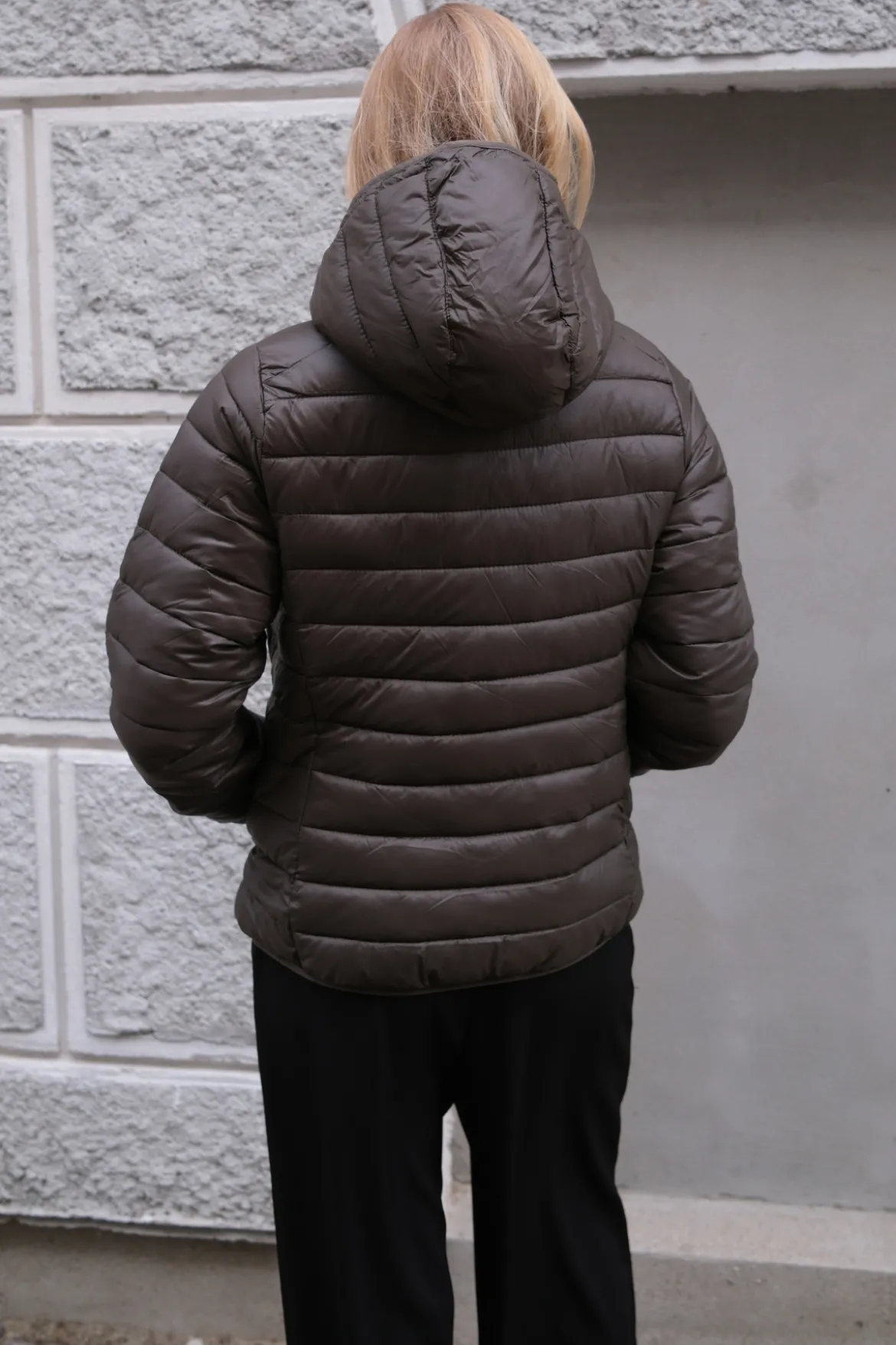 Let Puffer Jakke - Oliven