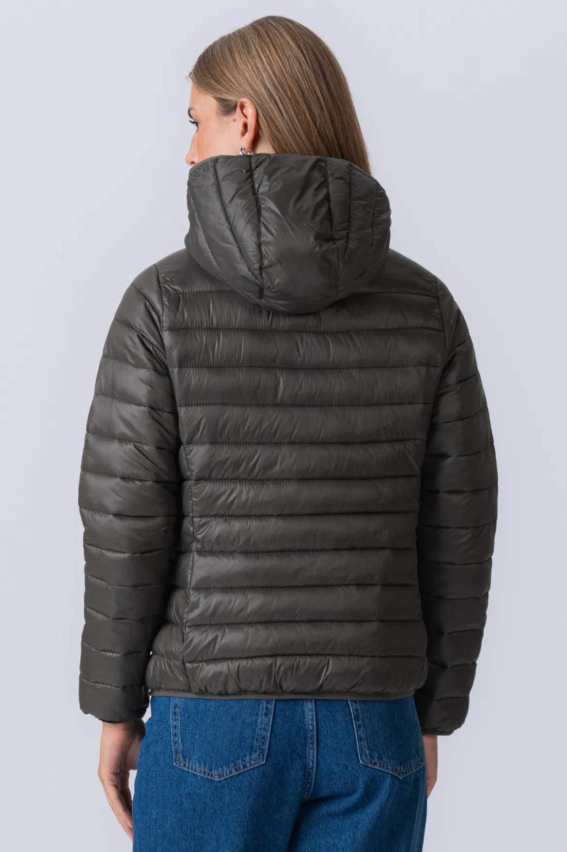 Let Puffer Jakke - Oliven