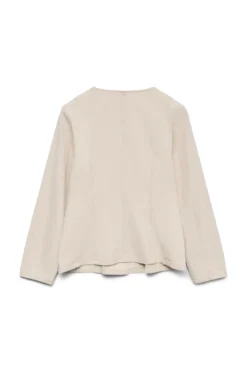 Leva String Ecru Denim Jacket - Ecru