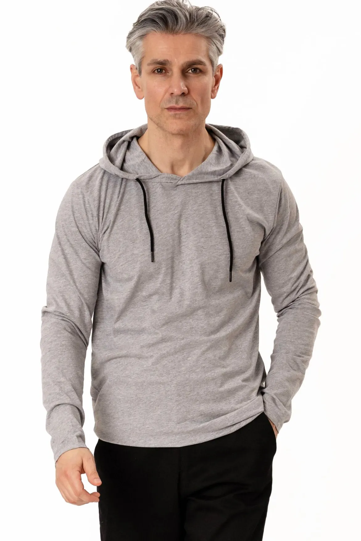 Light Hoodie - Lysegrå