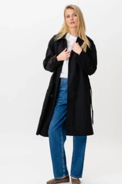 Linea trenchcoat - Sort