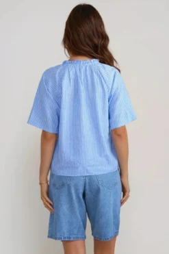 Linn Frill Top - Marina Hvid
