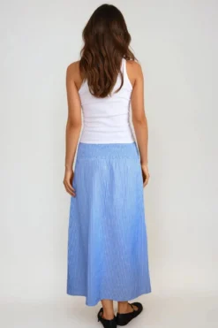Linn Smock Ankle Nederdel - Marina Hvid