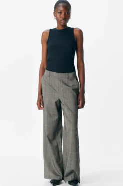 Lisa Wide Pants - Black Humus + Tannin