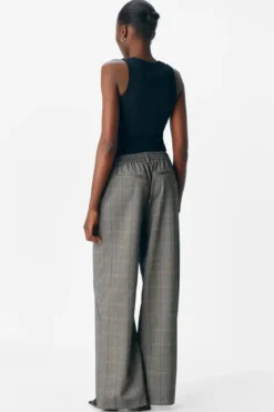 Lisa Wide Pants - Black Humus + Tannin