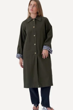 Livia Trenchcoat - Olivengrøn