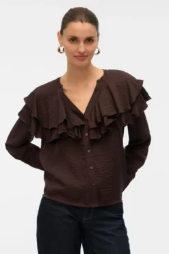Lizzi Flounce Top - Chokoladetorte
