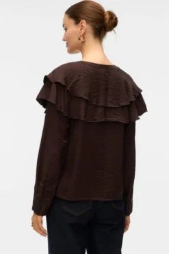 Lizzi Flounce Top - Chokoladetorte
