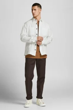 Logan Linned Skjorte - Hvid