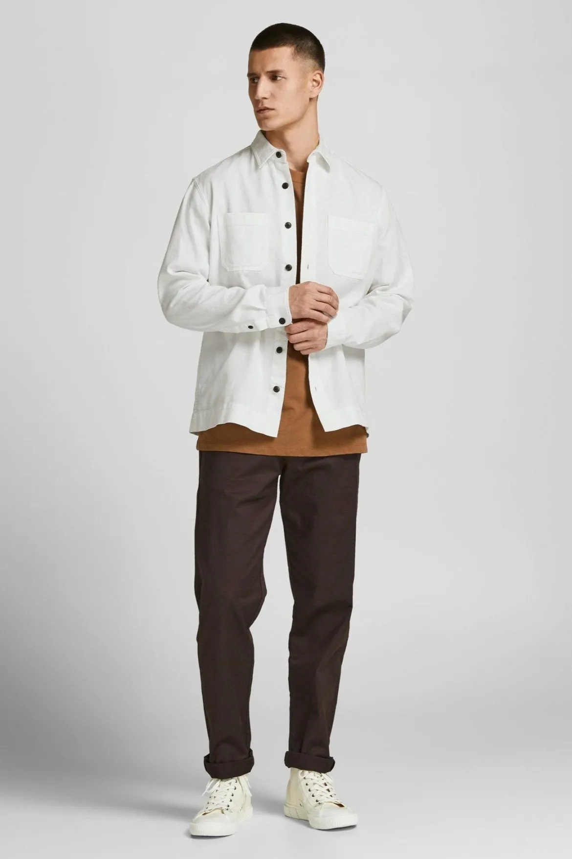 Logan Linned Skjorte - Hvid