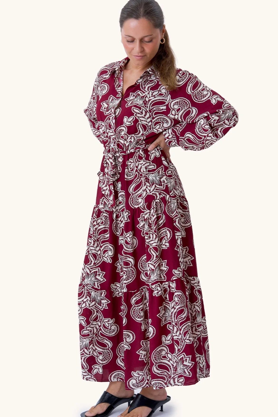 Lola Kjole - Vinrød