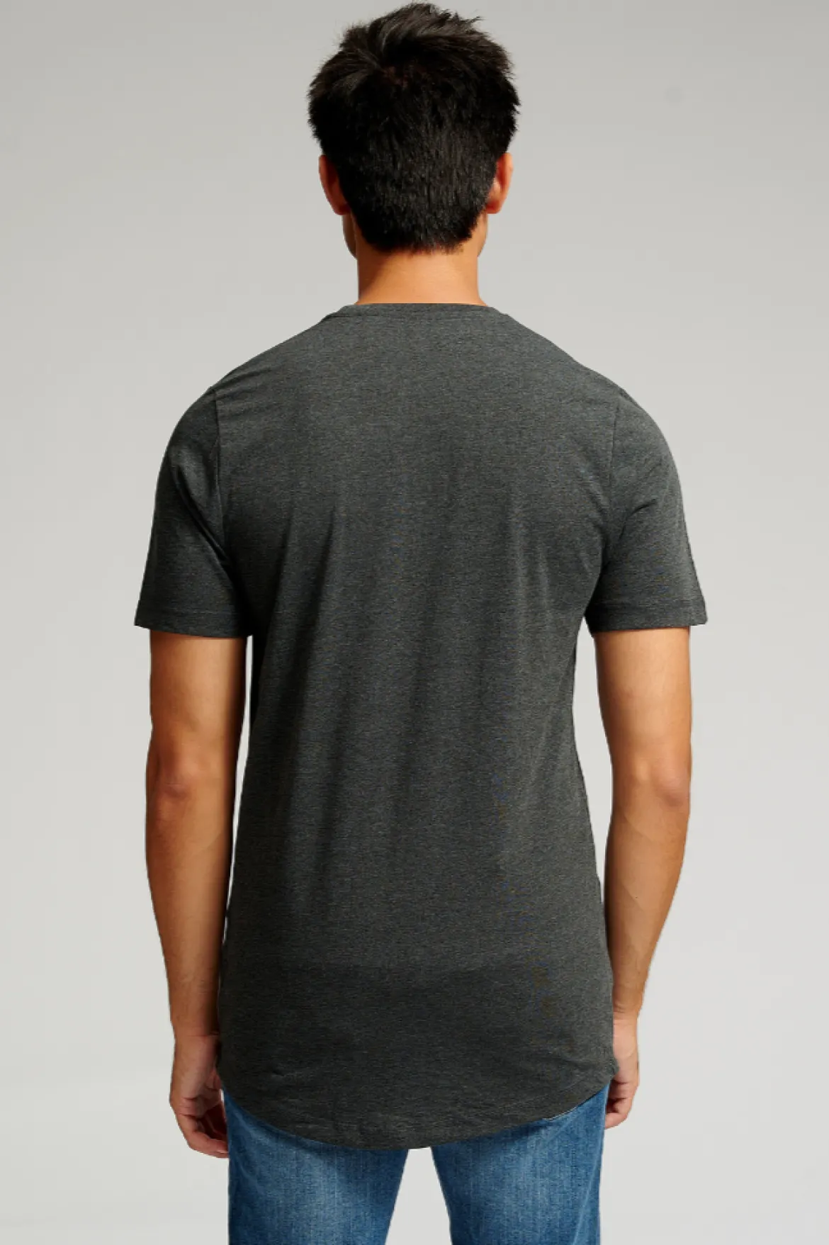 Long T-shirt - Mørkegrå