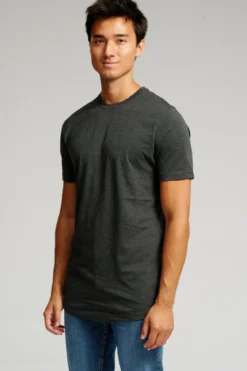 Long T-shirt - Mørkegrå